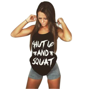 Shut Up & Squat Workout Shirt