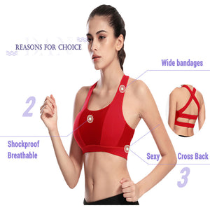 DANENJOY Padded Sport Bra - Quick Dry